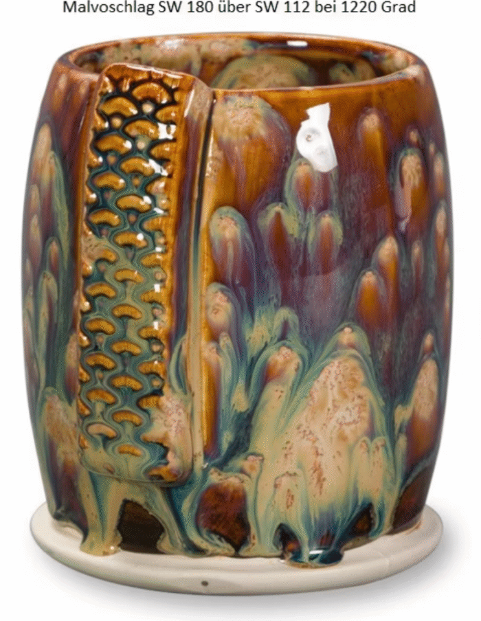 Mayco Steinzeugglasur SW 112 Tigers Eye 1205 - 1305 Grad 473 ml – Bild 3